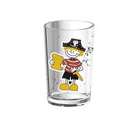 Emsa Gobelet pour Enfants, Motif Pirate, Lavable au lave-vaisselle, Plastique, Transparent/Noir, Kids, 513721