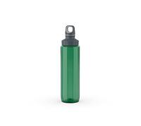 Emsa Gourde 0,7 L, 100% étanche, Corps en tritan, Couvercle en Polypropylène, Bouchon à vis double ouverture, Sans bisphénol, Eco-responsable, Drink2Go Eco, Vert N3032500