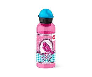 Emsa Gourde, Pour Enfants, 600 ml, Bouchon de Sécurité, Teens Birdy Bow, Tritan, 518130