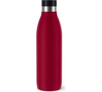 Emsa Isolier-Trinkflasche Bludrop, Wasserflasche, Edelstahl, Rot, 0.7 L, N31129