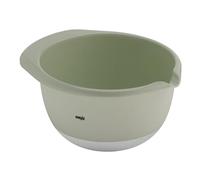 Emsa K32428 Prep&Bake Bol mélangeur en plastique 2,8 l | fond antidérapant | stabilité parfaite au mélange | lèvre de bec intégrée pour un versement précis et propre | lave-vaisselle | vert/gris