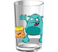 Emsa Kindertrinkglas, Glas, Gläser, Kinderglas, Trinkglas, Saftglas, Monster, 200 ml, 516275