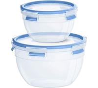 EMSA Lot 2 Boîtes Clip & Close 1,1/2,6 L - Ronde - Plastique