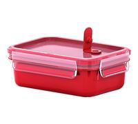 Emsa Microwave Can Clip & Micro 517771 | Valve à micro-ondes | 0,55 L | Boîte à lunch | Mesure intégrée | Fabriqué en Allemagne | Rouge/transparent