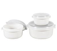 EMSA Mikrowellentopfset Micro Family 0,5/1/1,5 l weiß 3teilig