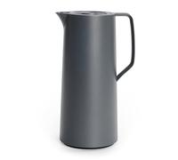 Emsa Motiva Pichet Isotherme 1 L, Bouchon à vis, Fermeture Quick Press, Pichet à rétention de Chaleur, Boissons Chaudes 12h, Boissons Froides 24h, Ampoule Verre, Fabriqué en Allemagne, Gris N4170100