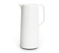 Emsa Motiva Pichet Isotherme 1 L, Bouchon à vis, Fermeture Quick Press, Pichet à rétention de Chaleur, Boissons Chaudes 12h, Boissons Froides 24h, Ampoule Verre, Fabriqué en Allemagne, Blanc N4170400
