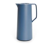 Emsa Motiva Pichet Isotherme 1 L, Bouchon vis, Fermeture Quick Press, Pichet à rétention de Chaleur, Boissons Chaudes 12h, Boissons Froides 24h, Ampoule Verre, Fabriqué en Allemagne, Bleu N4170300
