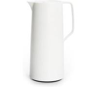 Emsa Pichet isotherme Motiva – 1 L, bouchon à vis Quick Press, ampoule en verre, blanc