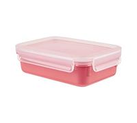 Emsa N10126 Boîte de conservation Clip & Close Color Edition | 0,8 l | 100% étanche/hygiénique | Sans BPA | Passe au lave-vaisselle, au micro-ondes et au congélateur | Corail