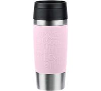 Emsa N20206 Travel Mug Classic Gobelet isotherme 0,36 l | Bouchon à vis confortable | Acier inoxydable | 4 h chaud et froid 8 h | 100% étanche | Passe au lave-vaisselle | Ouverture à 360° | Rose