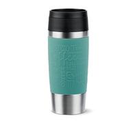 Emsa N20210 Travel Mug Classic Gobelet isotherme 0,36 l | Bouchon à vis confortable | Acier inoxydable | 4 h chaud et froid 8 h | 100% étanche | Passe au lave-vaisselle | Ouverture à 360° | Bleu