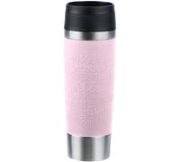 Emsa N20224 Travel Mug Classic Gobelet isotherme 0,5 l | Bouchon à vis confortable | Acier inoxydable | 6 h chaud et froid 12 h | 100% étanche | Passe au lave-vaisselle | Ouverture à 360° | Rose