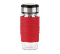Emsa N20803 Tea Mug Made of Double-Walled Glass Keeps Warm for 1 Send 0.4 li