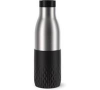 EMSA N3110500 BLUDROP GOURDE 0,5L BLACK Noir /Inox G