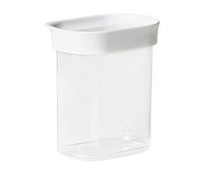 Emsa Optima N11415 Boîte de conservation sèche 0,38 l | Rectangulaire | Format portrait | 100% sûr, hygiénique, inoffensif et peu encombrant | Joint fraîcheur | Sans BPA | Design transparent