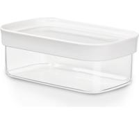 EMSA Optima Trockenvorratsdose Rechteckig, Vorratsdose, Frischhaltedose, Kunststoff, Transparent / Weiß, 0.45 L, N11416