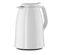 Emsa Pichet Isotherme, 1 Litre, Fermeture Quick Press, 100% Hermétique, Blanc Brillant, Mambo, 517004