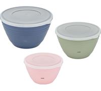 Emsa Prep & Bake Bol à mélanger en plastique set de 3 pièces avec couvercle K325S3 2100129781