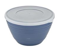 Emsa Prep&Bake K32541 Bol mélangeur en plastique avec couvercle de conservation pour le rangement au réfrigérateur, fond antidérapant, stabilité parfaite lors du mélange, passe au lave-vaisselle