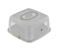 Emsa Prep&Bake K3267034 Boîte de rangement rectangulaire avec poignée de transport et dispositif de coupe Transparent et vert 37 x 33 cm