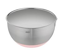 Emsa Prep&Bake K3271834 Bol mélangeur en acier inoxydable 18 cm Fond antidérapant Anti-rayures Bord verseur Empilable Rose