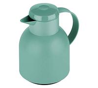 Emsa Samba F40102 Pichet isotherme, 1 litre, en plastique, fermeture Quick Press, 100% étanche, chaud pendant 12 h, froid 24 h, vert poudré