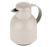 Emsa Samba F40104 Pichet isotherme, 1 litre, fermeture Quick Press, 100% étanche, chaud pendant 12 h, froid 24 h, gris poudré