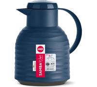 Emsa SAMBA WAVE Isolierkanne Quick-Press, Kanne, Teekanne, Kaffeekanne, Kaffee, Kunststoff, Navy, 1 L, N4011000