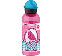 Emsa Gourde, Pour Enfants, 600 ml, Bouchon de Sécurité, Teens Birdy Bow, Tritan, 518130