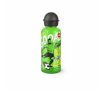 Emsa Gourde Tritan N30605 Teens - Capacité : 0,6 l - 100% sûr/pratique/hygiénique/étanche - Sans danger - Bouchon intelligent - Robuste - Design : Goal Striker