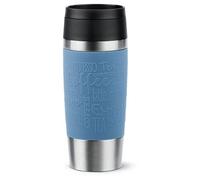 Emsa Gobelet isotherme Travel Mug Classic N20211 – 0,36 l, inox, ouverture 360°, Bleu aqua