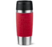 Emsa Travel Mug Classic N2020400 Thermos 360 Ml Noir, Rouge, Acier Inoxydable Acier Inoxydable