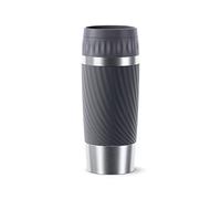 Emsa Travel Mug Easy Twist, Mug isotherme 0,36 L, 100% hermétique, 100% sûr, Conservation optimale, Chaud et froid, Base antidérapante, Sans BPA, Compatible lave-vaisselle, Garantie 5 ans N2011500
