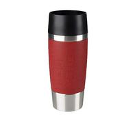 Emsa Travel Mug isotherme 360 ml, Fermeture par pression, Quick Press, 100 % hermétique pour un transport 100 % sûr, Silicone 513356