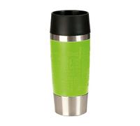 Emsa Travel Mug isotherme 360 ml, Fermeture par pression, Quick Press, 100 % hermétique pour un transport 100 % sûr, Silicone 513548