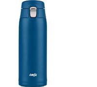 EMSA Travel Mug Light Isolierbecher, Isobecher, Iso Becher, Thermobecher, Edelstahl, Blau, 0.4 L, N21509