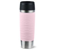 Emsa Travel Mug Waves Grande 500 Ml Rose, Acier Inoxydable