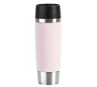 Emsa Travel Mug Waves, Mug isotherme, Contenance 0,5L, 100% sûr, 100% hermétique, Base antidérapante, Boissons chaudes et froides, Bonne prise en main N2012000