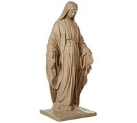 Emsco Group Statue de la Vierge Marie - Aspect grès naturel - Fabriquée en résine - Légère - Hauteur : 86,4 cm