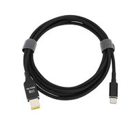 EMSea 1 câble rectangulaire de type C vers CC 135 W USB-C de charge rapide DC20 V 6,25 A 2 m compatible avec Lenovo ThinkPad Legion Y7000P