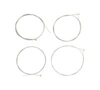 EMSea 1 Jeu de Cordes de Basse à 4 Cordes de Rechange en Acier Nickelé pour Guitare Basse électrique avec Revêtement Nanoweb Cordes Légères/moyennes à Longue échelle .045 .065 .085 .105