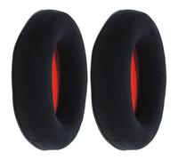 EMSea 1 Paire de Coussinets d'oreille Remplacement Compatible avec Kingston HyperX Cloud II Écouteurs de Jeu Coussin d'oreille Flanelle Mousse Écouteurs Accessoires, Noir Rouge