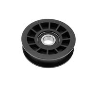 EMSea 1 poulie de renvoi à entraînement plat de 7,6 cm pour tondeuse à gazon - Pièce de rechange 756-05032 75605032 - Compatible avec Cub Cadet - Compatible avec MTD - Compatible avec Craftsman - Noir
