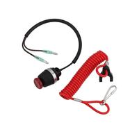 EMSea 1 Set Ensemble Coupe-Circuit pour Moteur Hors-Bord avec Cordon Filetage 15,5 mm Mercury Compatible avec Tohatsu Moteurs