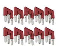 EMSea 10 PCs FBS 3-5 Pont de Contact Enfichable 3030174 Pont Carré FBS Barre de Jonction pour Ponts Transversaux Centraux à Bornes Enfichables UT ST Rouge