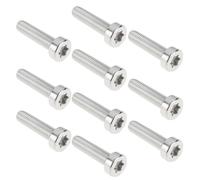 EMSea 10 Vis Torx Cannelées M5x20 Mm T25 9022-371-1020 en Acier Inoxydable Compatible avec Stihl TS400 Et TS410 Tronçonneuses