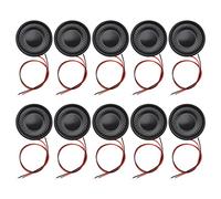 EMSea 10pcs 2W 8 Ohm Haut-Parleur à Aimant Interne 28mm Rond Mini Haut-Parleur pour Électronique DIY Jouets Radio Interphone Haut-parleurs Multimédia Mini Boîte Haut-parleurs