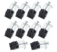 EMSea 10pcs Clips d'évier de Cuisine Installation Réparation Matériel Clips Support de Fixation pour Cuisine Salle de Bain Salle de Douche 4.5x1.9cm Disponible dans les tailles 1,4-3,2 cm