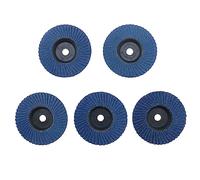 EMSea 10pcs Disque à Lamelles 40/60/80/100/120 Grain Disque de Ponçage à Lamelles 76x10mm Meule Disque de Meulage Abrasif pour toutes les Meuleuses d'angle Standard de 76mm